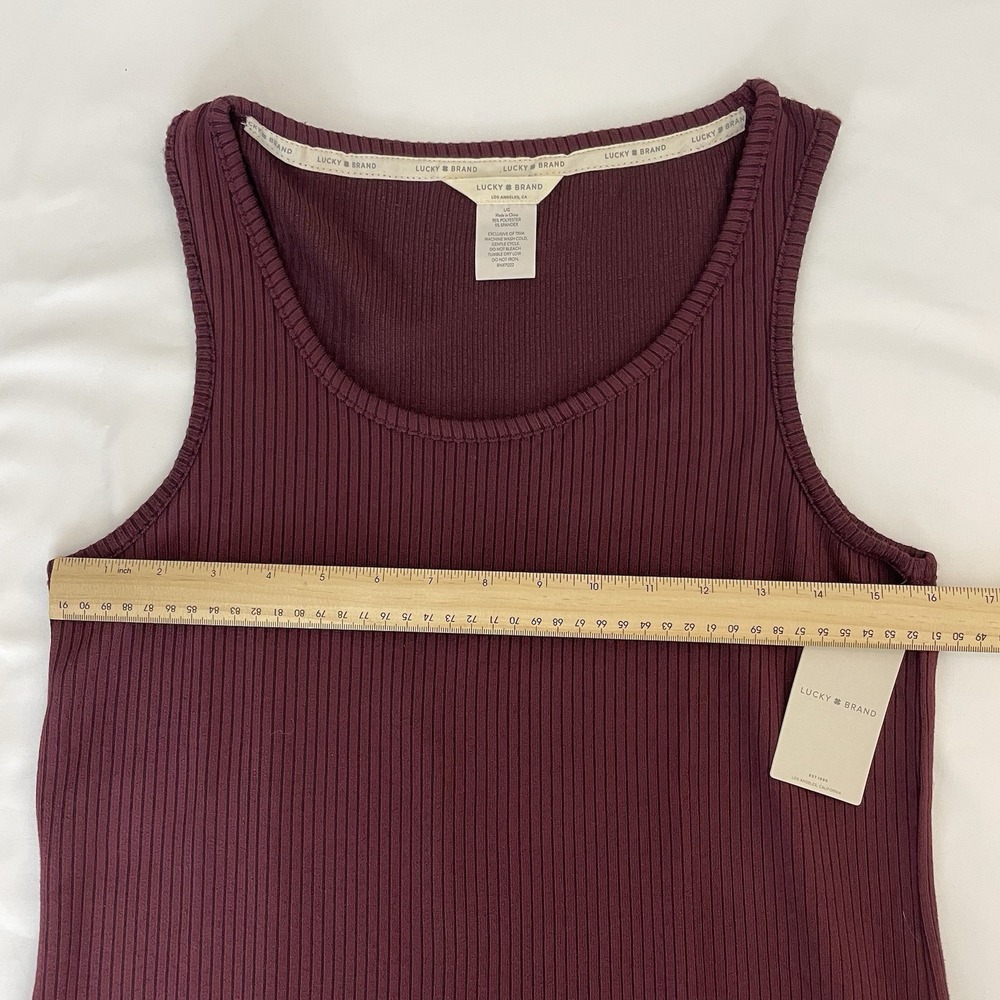 Lucky Brand Tank Top Womens Large Sleeveless Stretch New - Picture 5 of 6